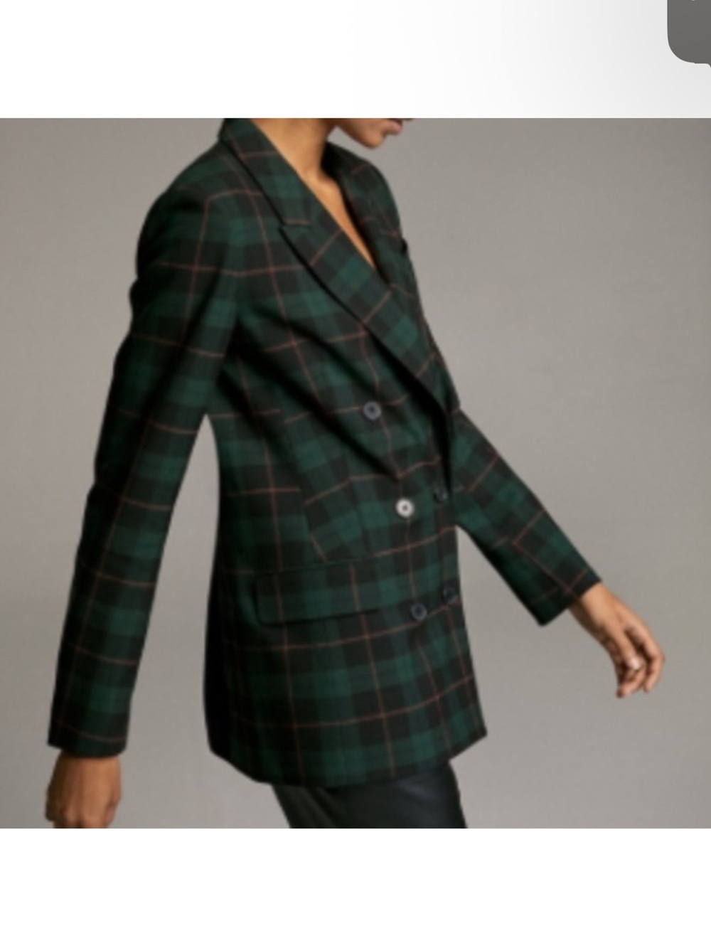 Babaton oversized Samuel Check Blazer 2